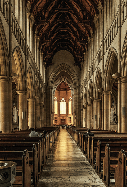 Gorgeous Church Interior Backdrop for Photoshoot SBH0204