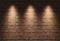 Bricks Wall With Lighting Printing Backdrop Background for Photography KH02292