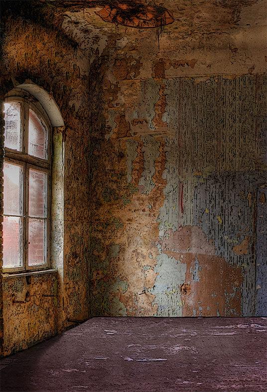 Vintage Old Building French Window Sunlight Fantasy Photography SBH0226