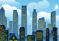 Blue City Building Mansion Digital Photography Background for Cosplay Themed Party J01783