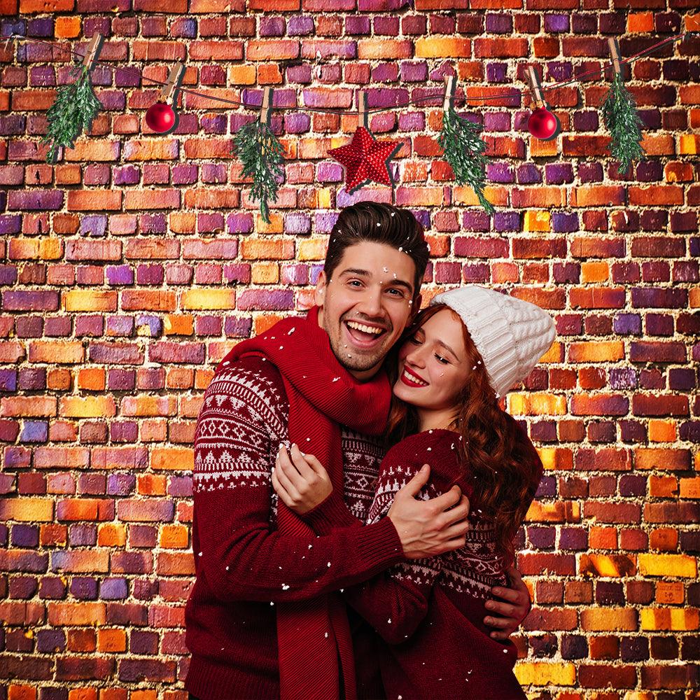 Brick Wall Red Bricks Wall Texture Background for Photo Video Studio KH02480