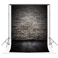 Retro Black Brick Wall Photography Backdrop Portrait Background for Photography KH02555