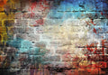 Graffiti Brick Wall Photography Backdrop Hip Hop Photo Background Photo Booth Props KH03511