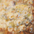 Vector Oil Painting Bouquet of White and Yellow Flowers Photo Backdrop SBH0028