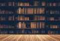 Retro Books and Bookshelf Photo Backdrops Booth Wooden Floor Photography Props SBH0108