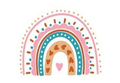 Cute Rainbow Colorful Cute Boho Backdrop for Photography SBH0137