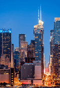 New York Skyline Panorama Photography Backdrop SBH0312