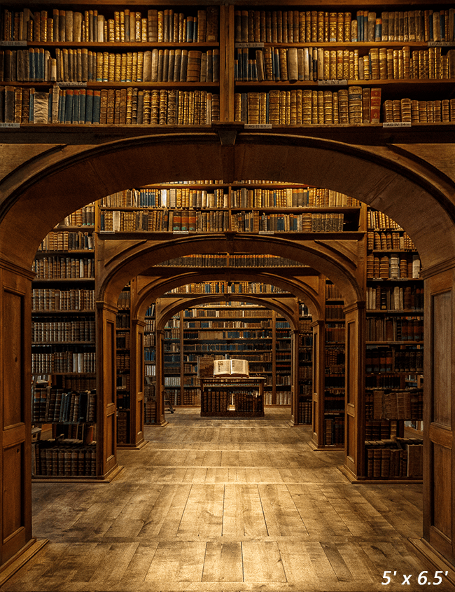 Historic Library Hall School Backdrop for Photography SBH0368