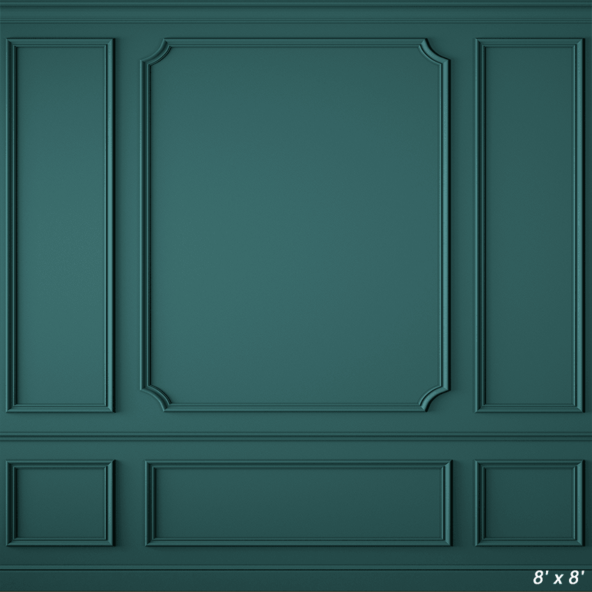 Modern Classic Green Interior Wall Backdrop SBH0459