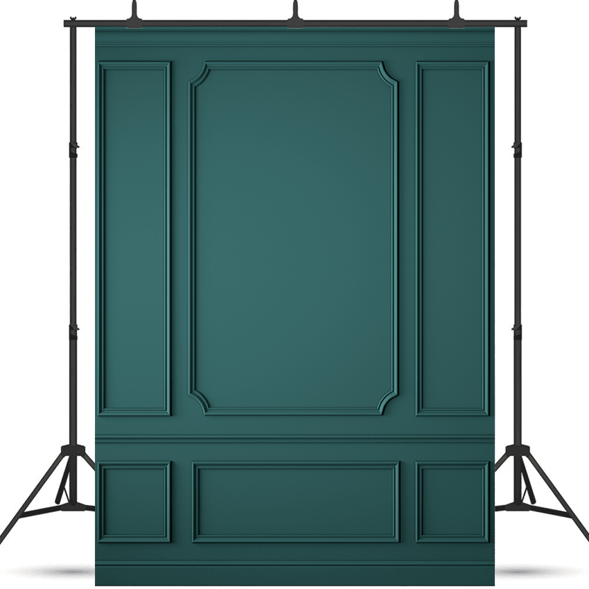 Modern Classic Green Interior Wall Backdrop SBH0459