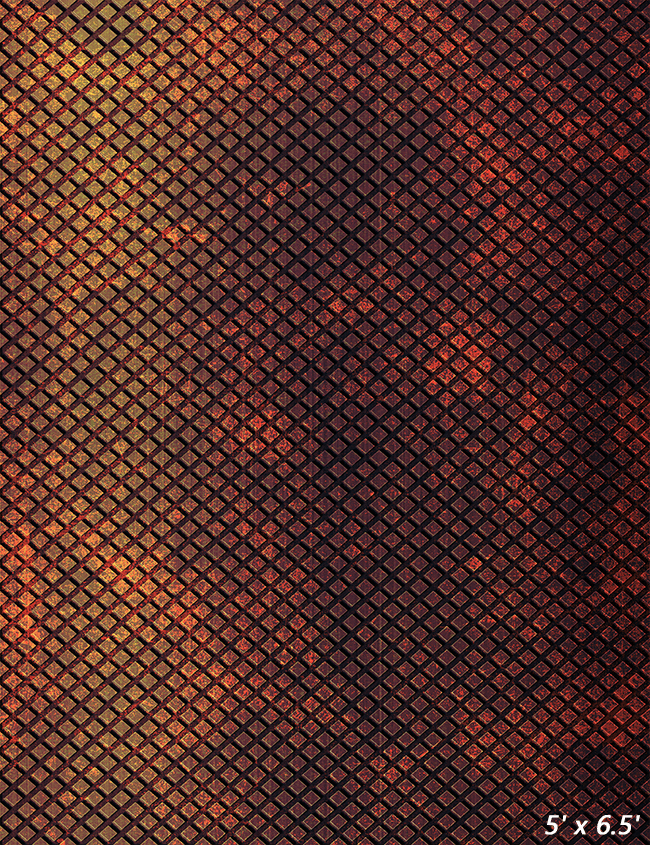 Geometric Grid Rusty Backdrop for Photoshoot SBH0464