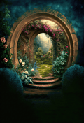 Magic Fairytale Garden Backdrop for Photography SBH0475