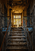 Graffiti Abandoned Staircase Backdrop Background SBH0487