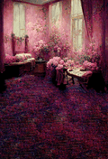 Pink Castle Victorian Style Backdrop for Photo SBH0511