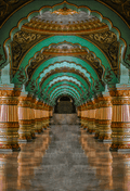 Grand Interiors of Mysore Palace Church Backdrop SBH0530