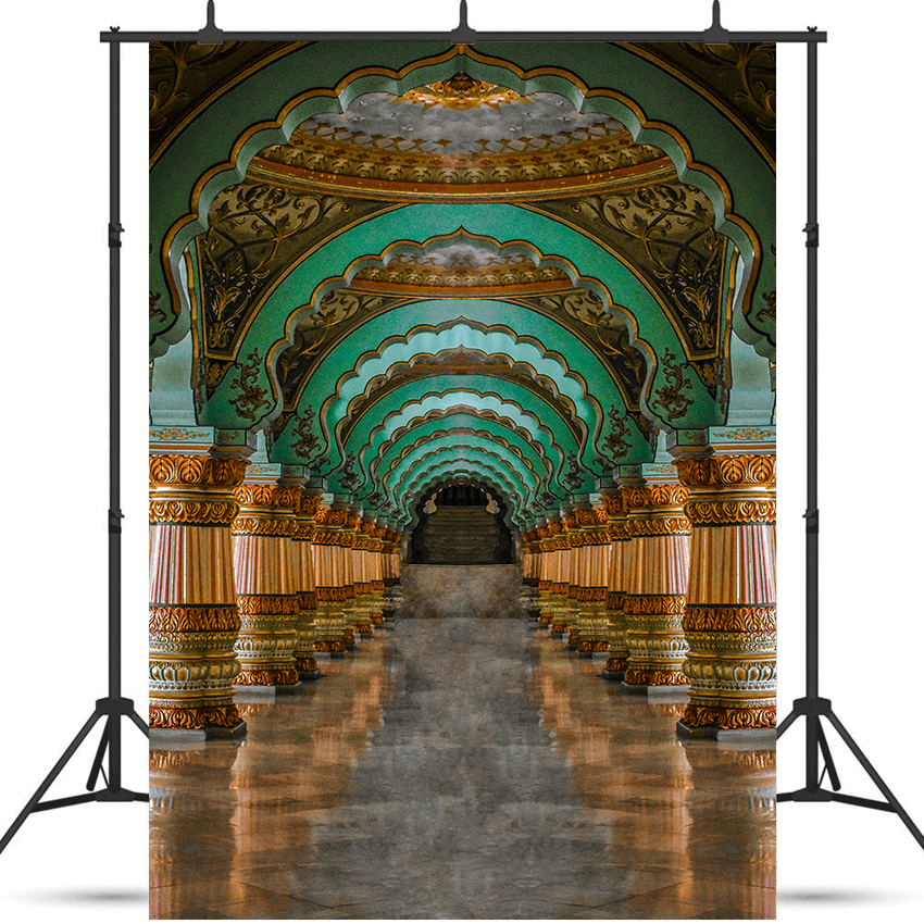 Grand Interiors of Mysore Palace Church Backdrop SBH0530