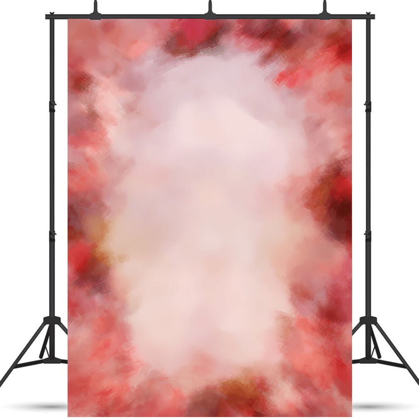 Fine Art Red Floral Background Backdrop SBH0601