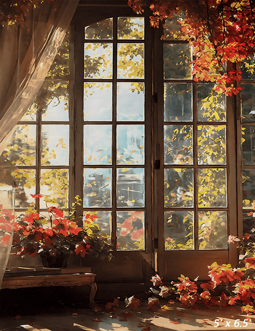 Autumn Wall Flower Backdrop Portrait Photography Photo Studio Prop SBH0684